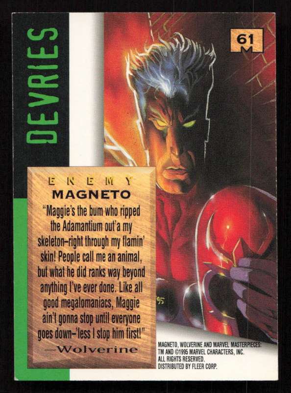 1995 Marvel Masterpieces 61 Magneto