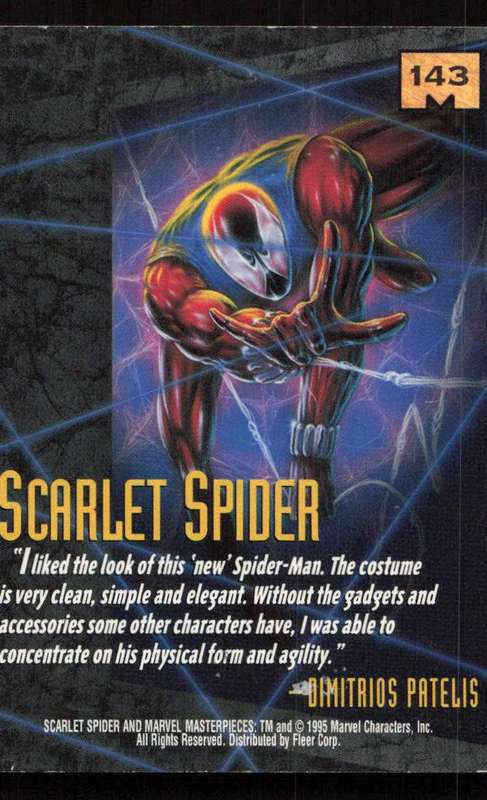 1995 Marvel Masterpieces 143 Scarlet Spider