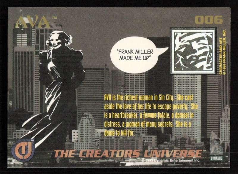 1993 Dynamic Entertainment The Creators Universe 006 AVA