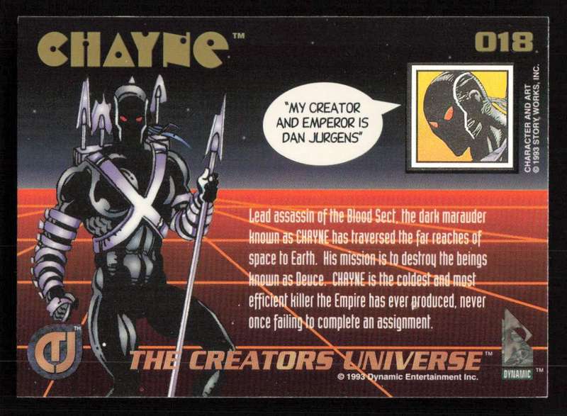 1993 Dynamic Entertainment The Creators Universe 018 CHAYNE