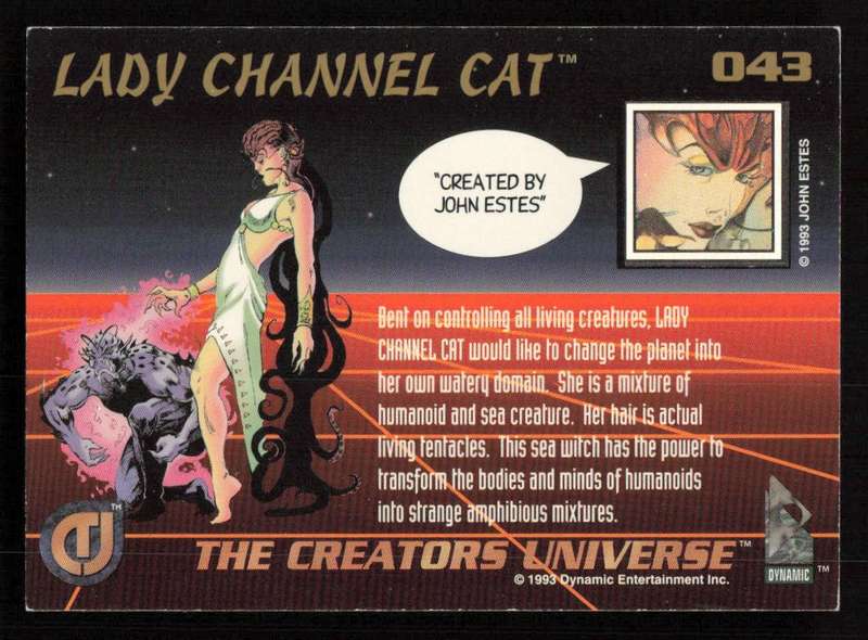 1993 Dynamic Entertainment The Creators Universe 043 LADY CHANNEL CAT