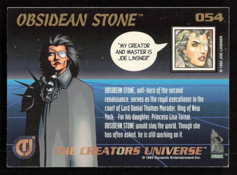 1993 Dynamic Entertainment The Creators Universe 054 OBSIDEAN STONE