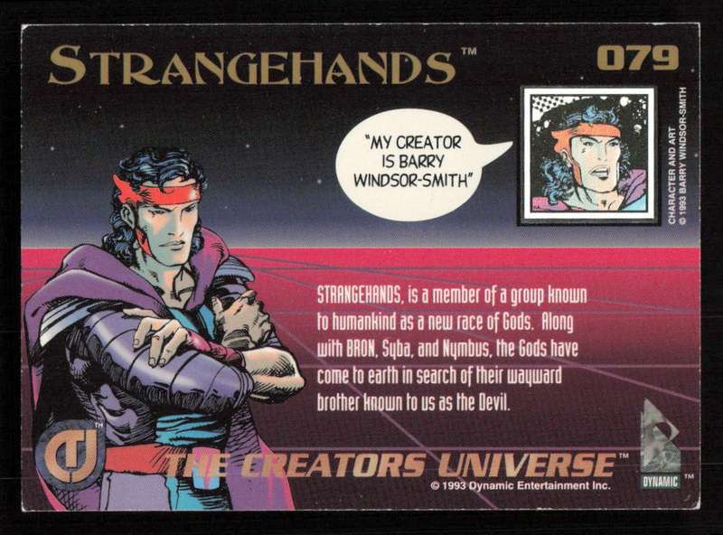 1993 Dynamic Entertainment The Creators Universe 079 STRANGEHANDS