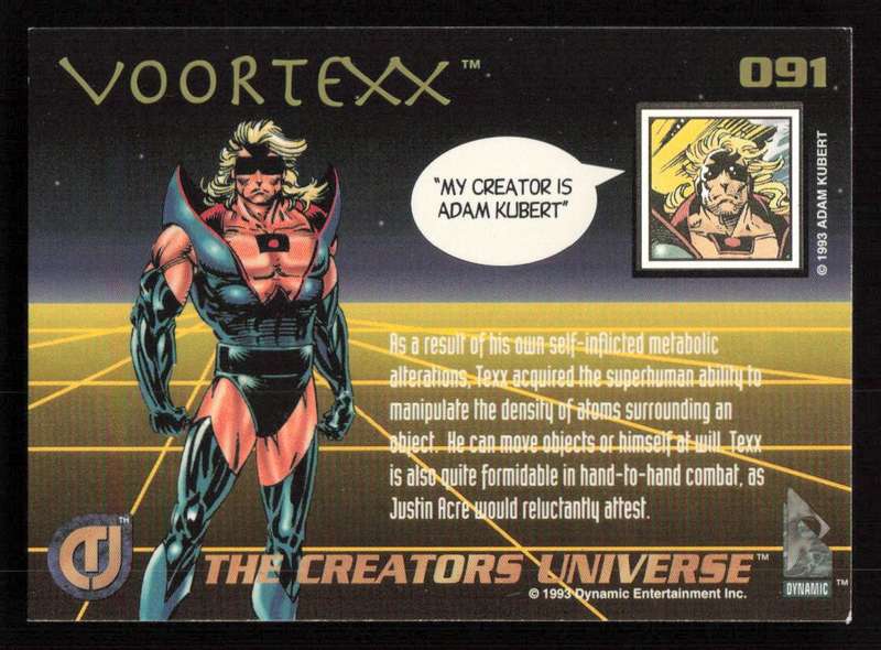 1993 Dynamic Entertainment The Creators Universe 091 VOORTEXX