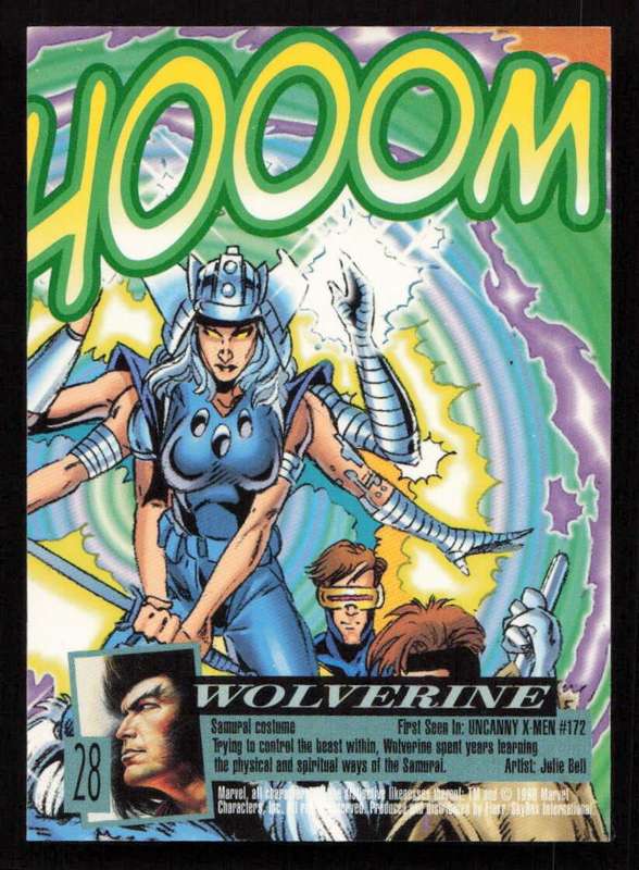 1996 Fleer Ultra Marvel X-Men 28 Wolverine