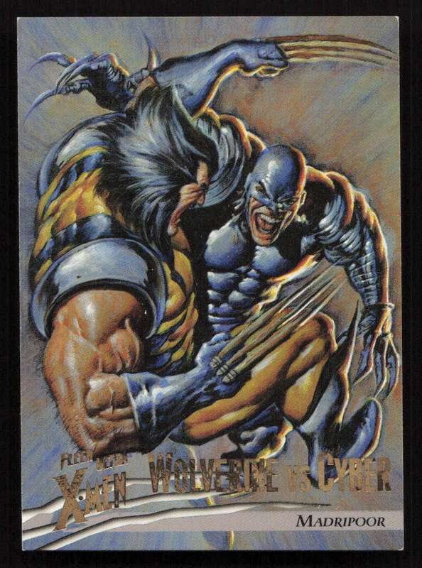 1996 Fleer Ultra Marvel X-Men 50 Wolverine VS Cyber