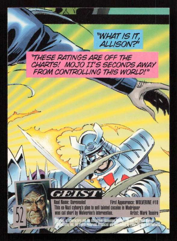 1996 Fleer Ultra Marvel X-Men 52 Geist
