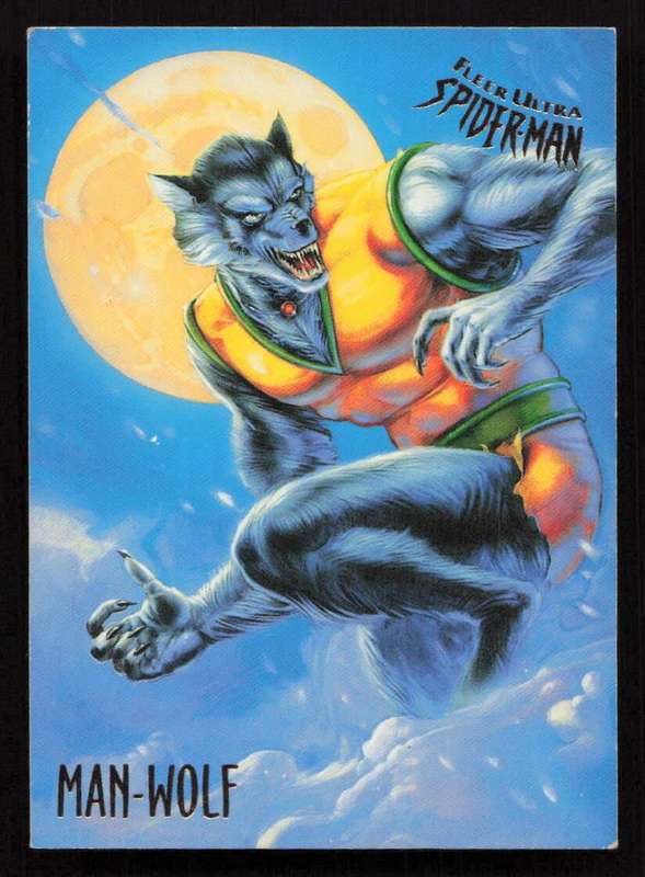 1995 Marvel Fleer Ultra Spider-man 36 Man-Wolf