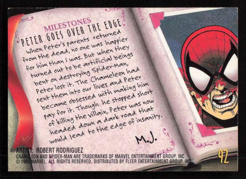 1995 Marvel Fleer Ultra Spider-man 92 Pursuit