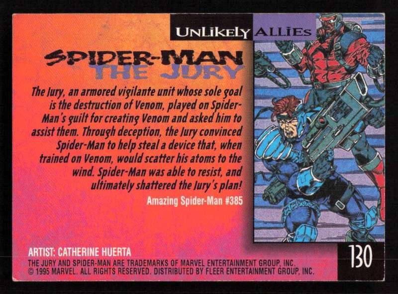 1995 Marvel Fleer Ultra Spider-man 130 The Jury