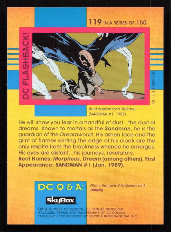 1993 SkyBox DC Comics Sandman Card 119