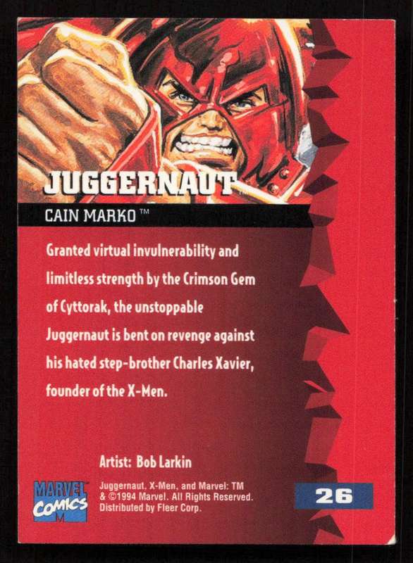 1995 Fleer Ultra X-Men 26 Juggernaut
