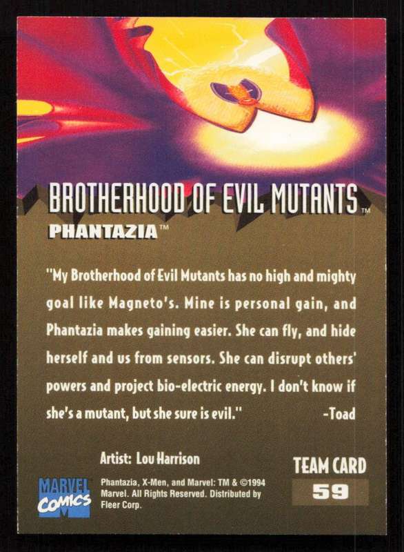 1995 Fleer Ultra X-Men 59 Brotherhood of Evil Mutants Phantazia