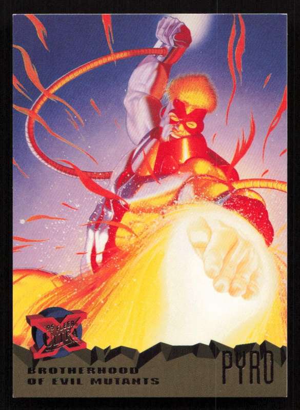 1995 Fleer Ultra X-Men 60 Brotherhood of Evil Mutants Pyro