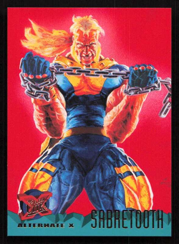 1995 Fleer Ultra X-Men 63 Alternate X Sabretooth
