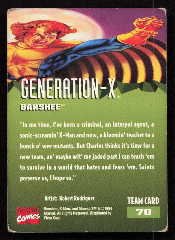1995 Fleer Ultra X-Men 70 Generation-X Banshee