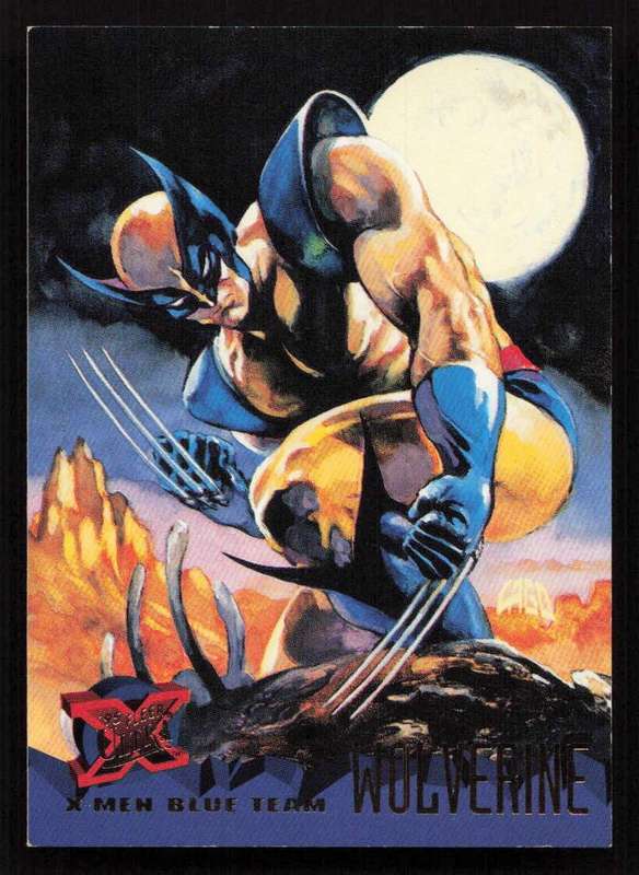 1995 Fleer Ultra X-Men 99 Blue Team Wolverine