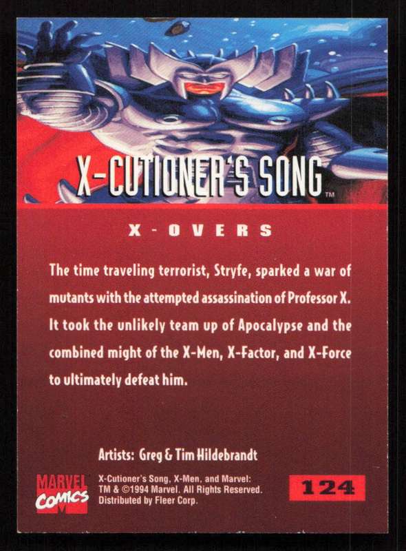 1995 Fleer Ultra X-Men 124 X-Cutioner's Song X-Overs