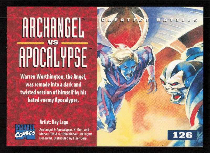 1995 Fleer Ultra X-Men 125 Archangel VS Apocalypse