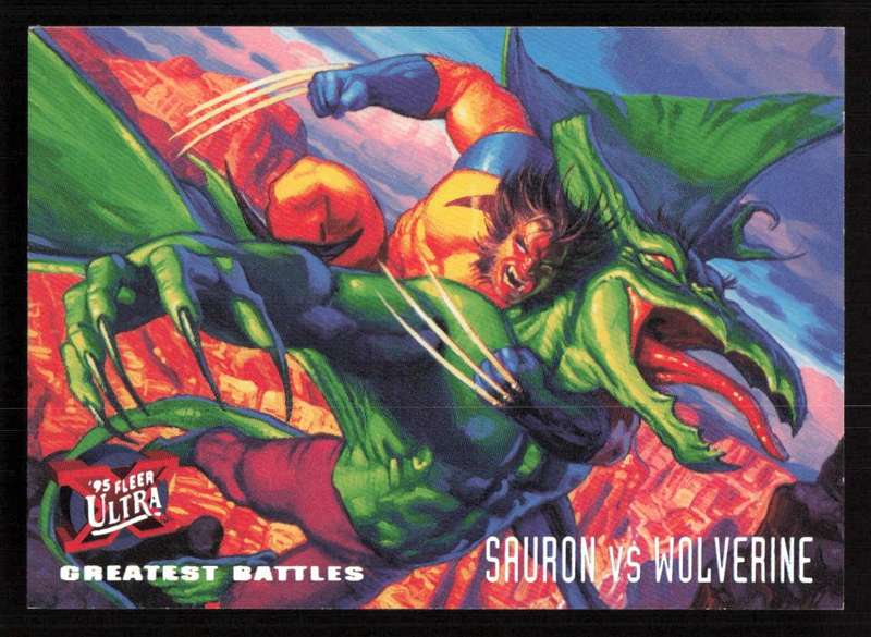 1995 Fleer Ultra X-Men 140 Sauron VS Wolverine