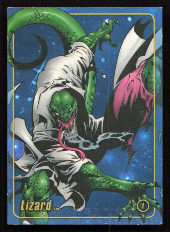 2005 Toy Biz Marvel Figure Factory Series 1 - Lizard Card 1