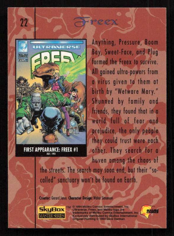 1994 SkyBox 22 Freex