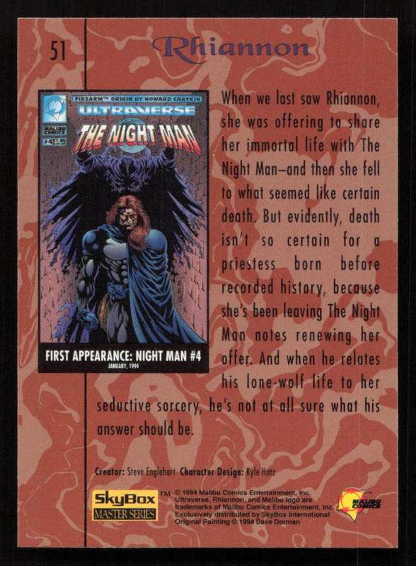 1994 SkyBox 51 Rhiannon
