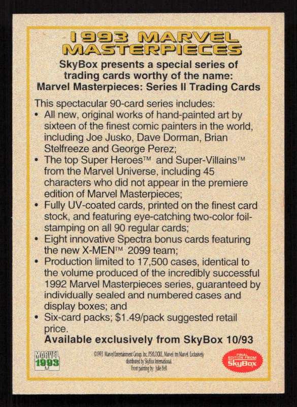 1993 SkyBox Marvel Masterpieces Series II Daredevil