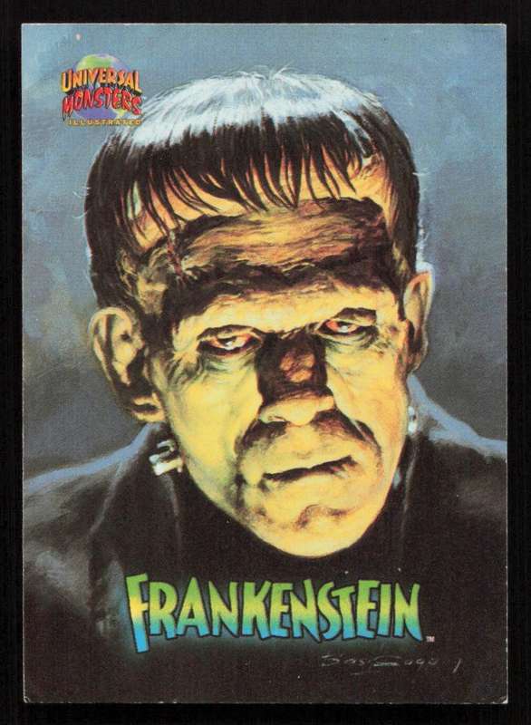 1991 Topps Universal Monsters Trading Card 13 Frankenstein