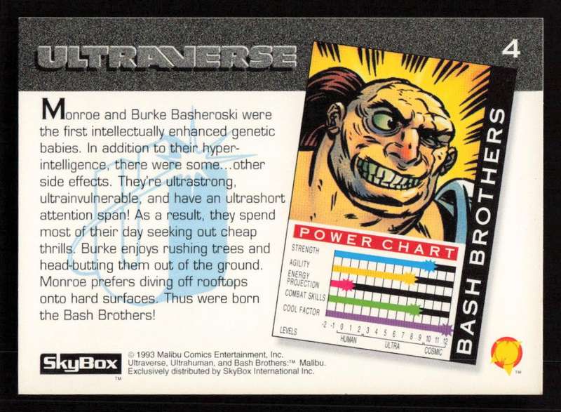 1993 SkyBox Ultraverse Bash Brothers 4