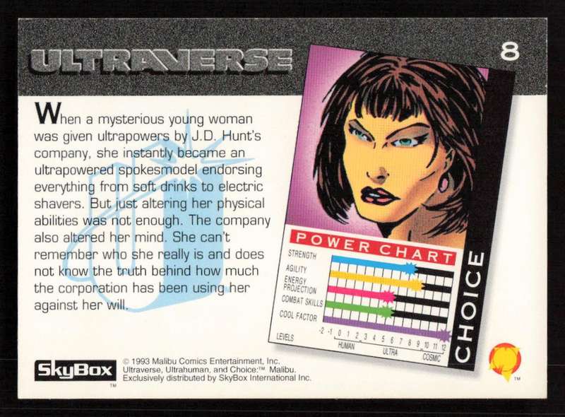 1993 SkyBox Ultraverse Choice 8