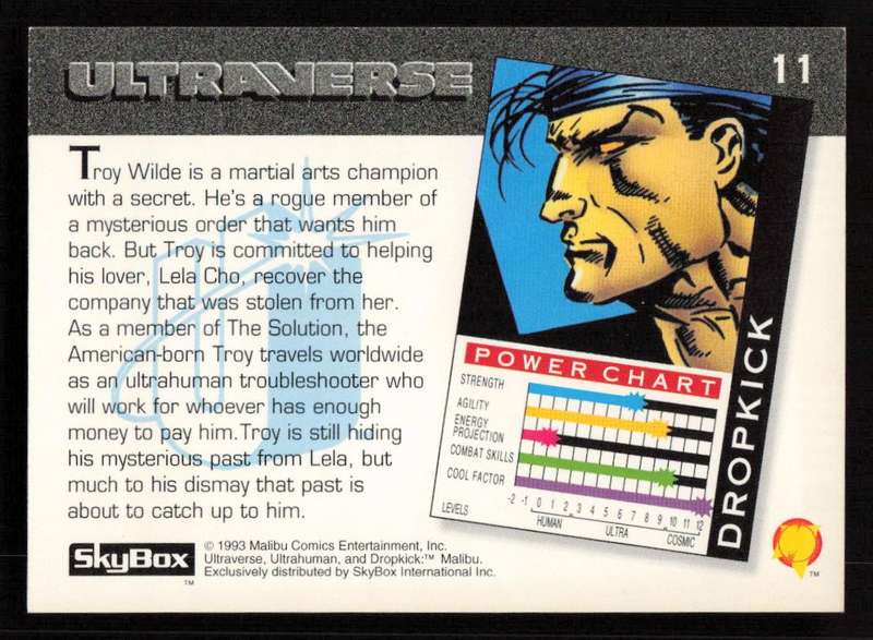 1993 SkyBox Ultraverse Dropkick 11