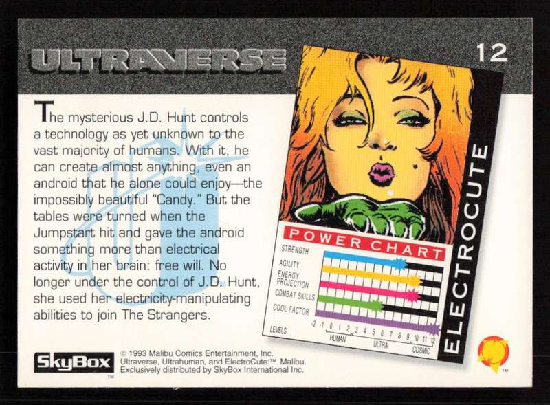 1993 SkyBox Ultraverse Electrocute 12