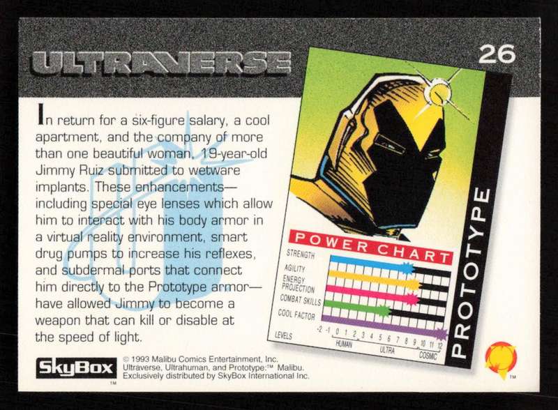 1993 SkyBox Ultraverse Prototype 26