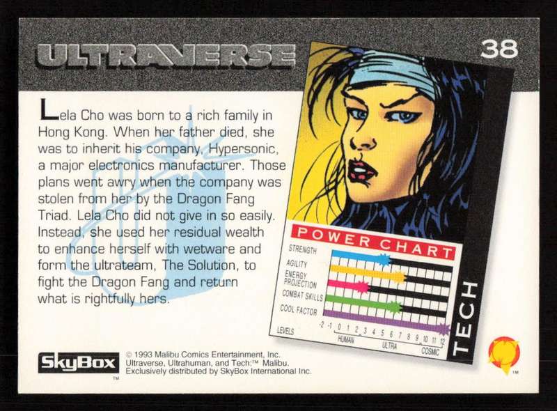 1993 SkyBox Ultraverse Tech 38
