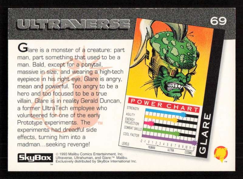 1993 SkyBox Ultraverse Glare 69