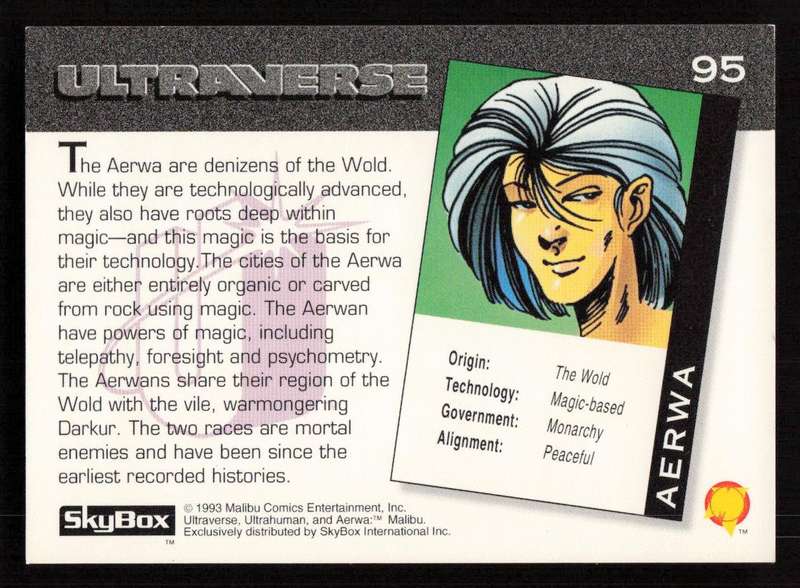 1993 SkyBox Ultraverse Aerwa 95