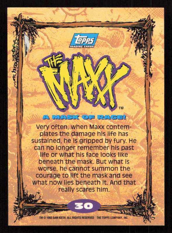 1993 Topps The Maxx A Mask of Rage! 30