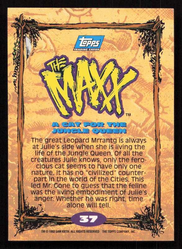 1993 Topps The Maxx A Cat For The Jungle Queen 37