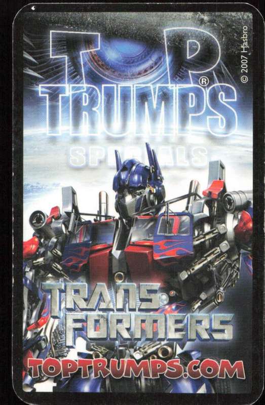 2007 Top Trumps Transformers Blackout