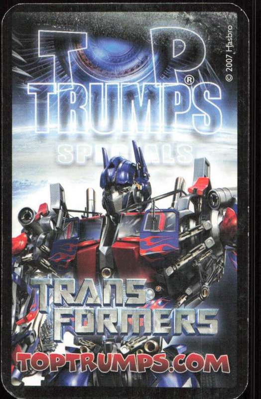 2007 Top Trumps Transformers Frenzy