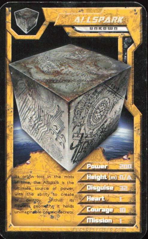 2007 Top Trumps Transformers Allspark