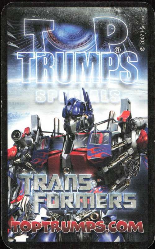 2007 Top Trumps Transformers Brigham