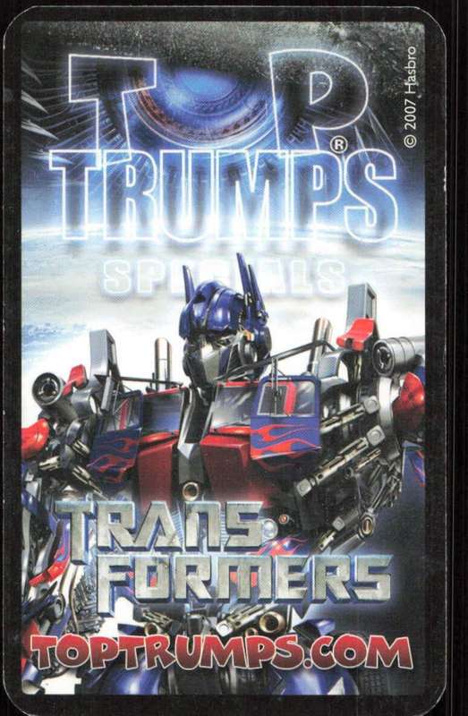 2007 Top Trumps Transformers Sgt Julius Epps