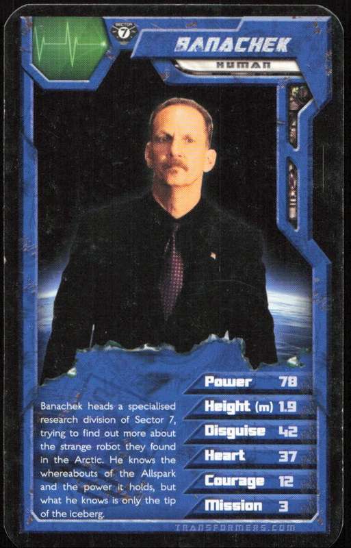 2007 Top Trumps Transformers Banachek
