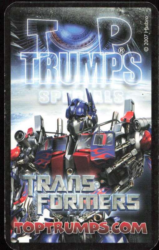 2007 Top Trumps Transformers Banachek