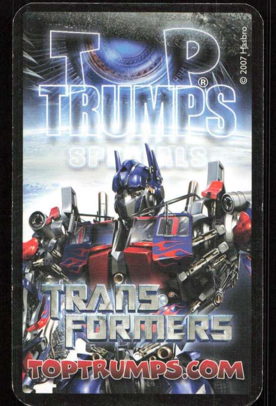 2007 Top Trumps Transformers Trent de Marco