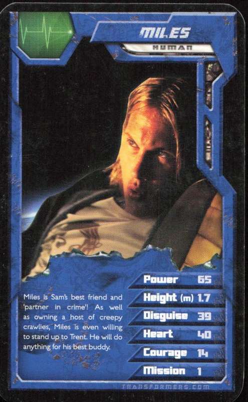 2007 Top Trumps Transformers Miles