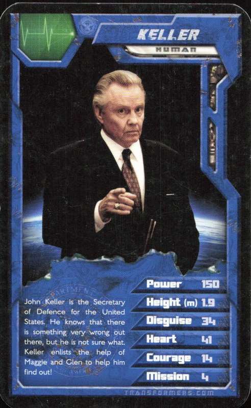 2007 Top Trumps Transformers Keller