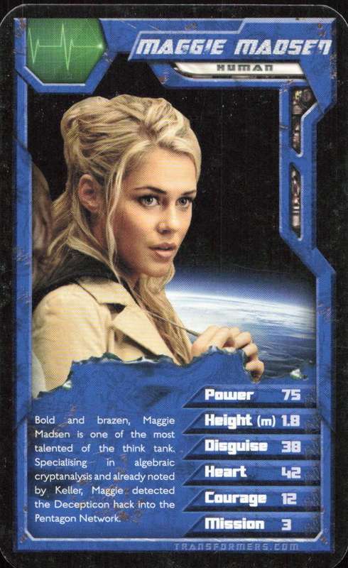 2007 Top Trumps Transformers Maggie Madsen
